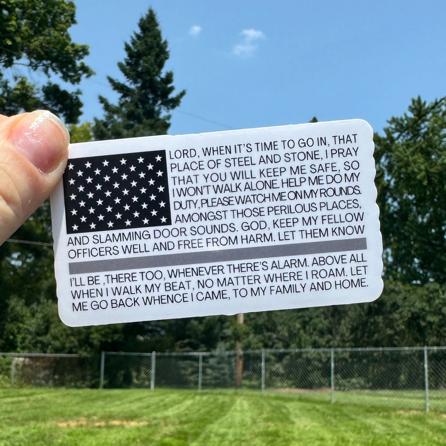 Corrections Prayer Sticker