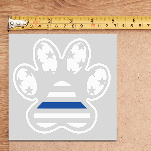 Police K9 Paw Decal