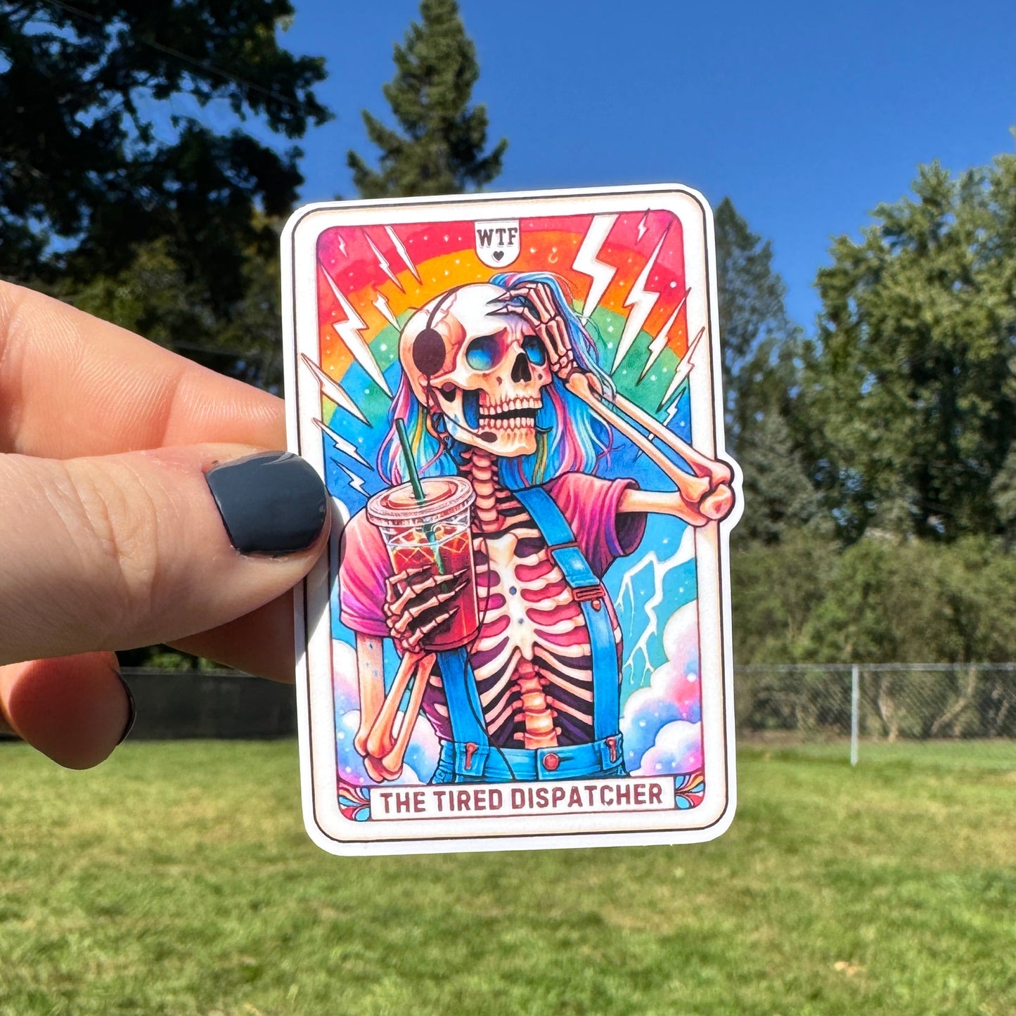 Dispatcher Tarot Card Stickers