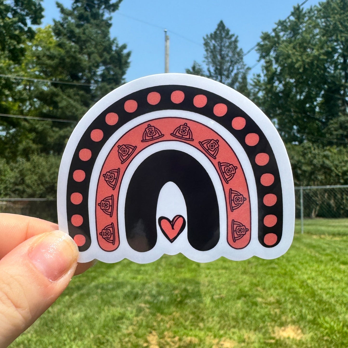 Fire Rainbow Sticker