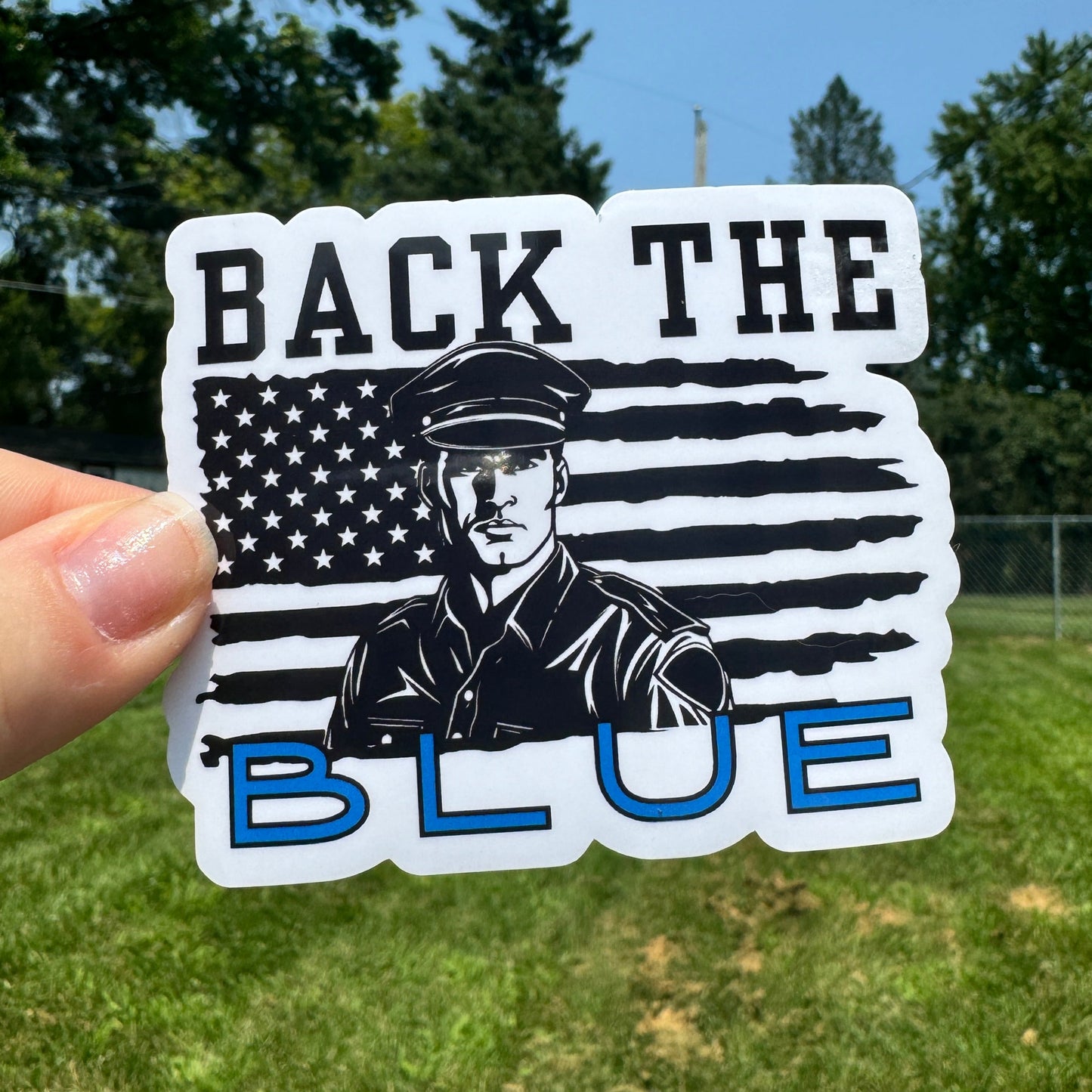 Back the Blue Police Sticker