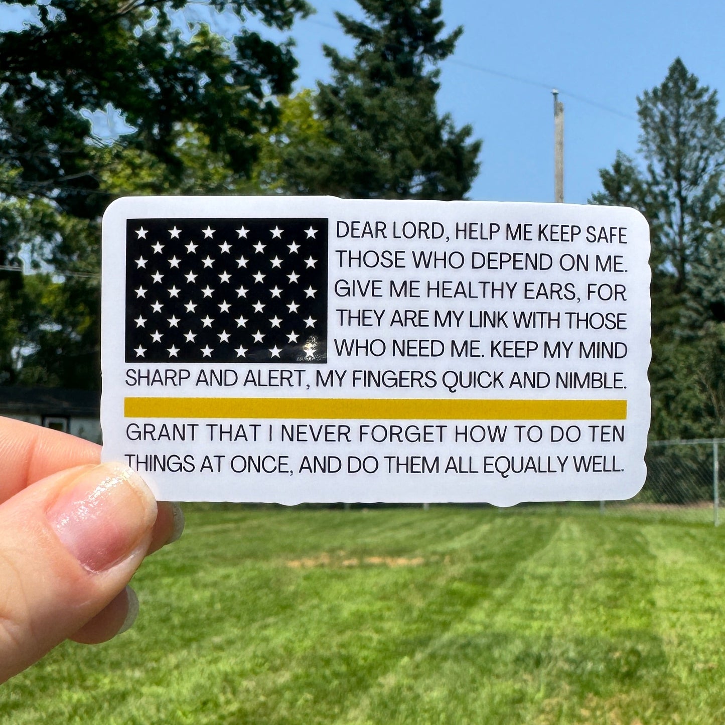 Dispatch Prayer Flag Sticker