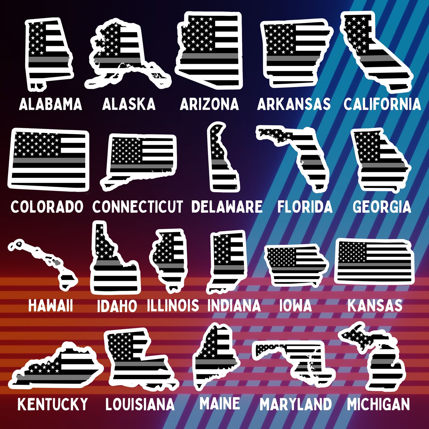 Corrections State Flag Magnets