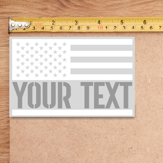 Personalized Corrections Flag Decal