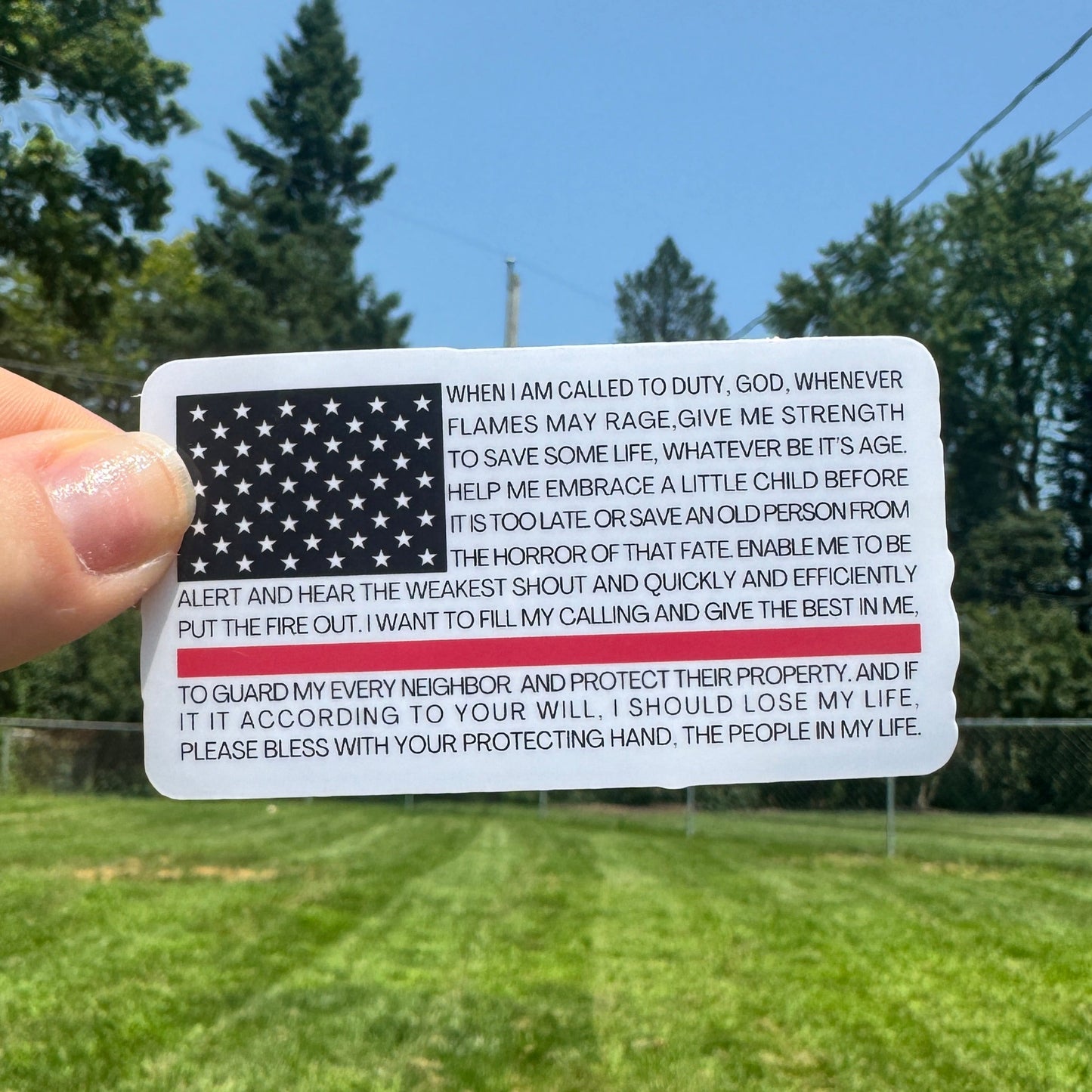 Fire Prayer Sticker