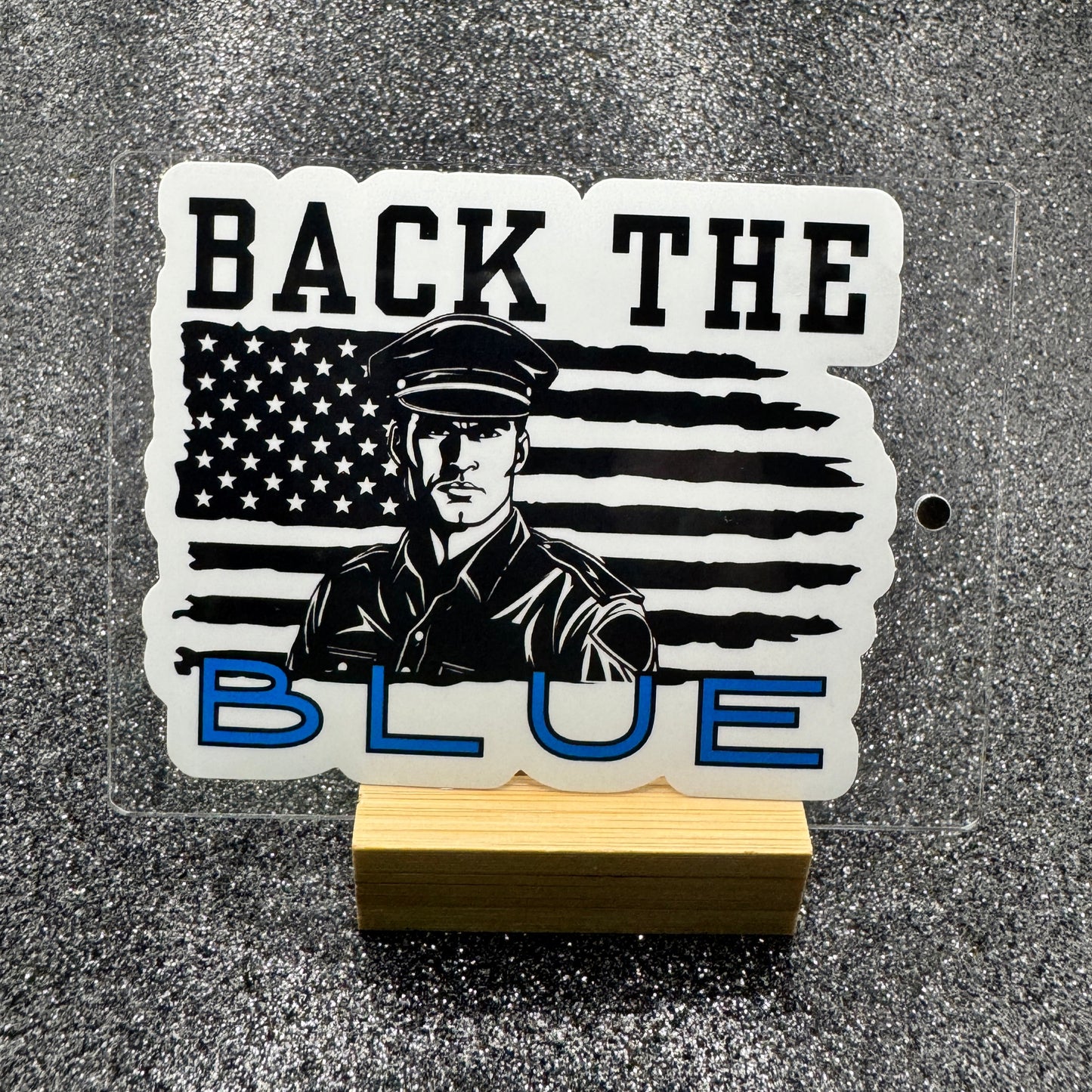 Back the Blue Police Sticker