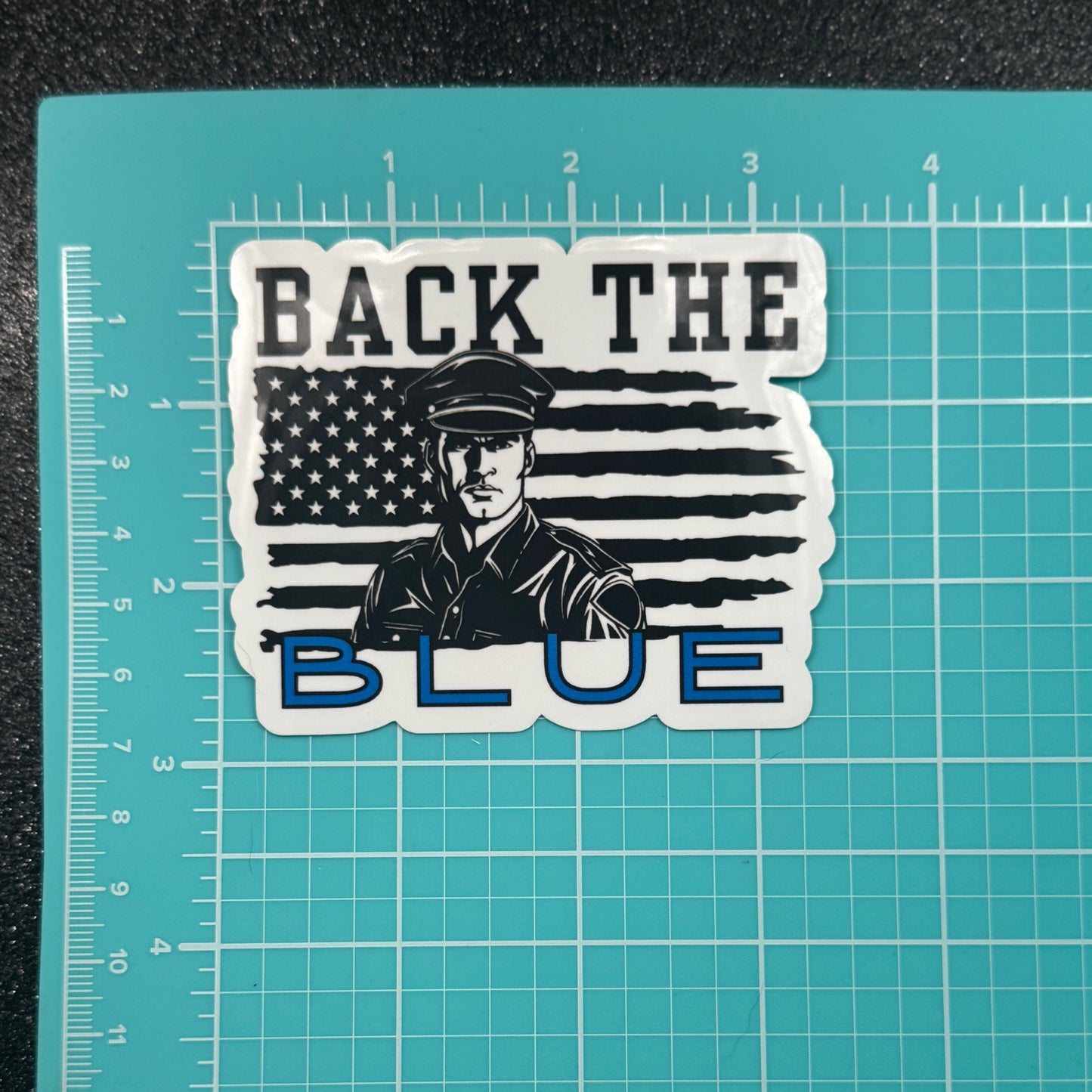 Back the Blue Police Sticker