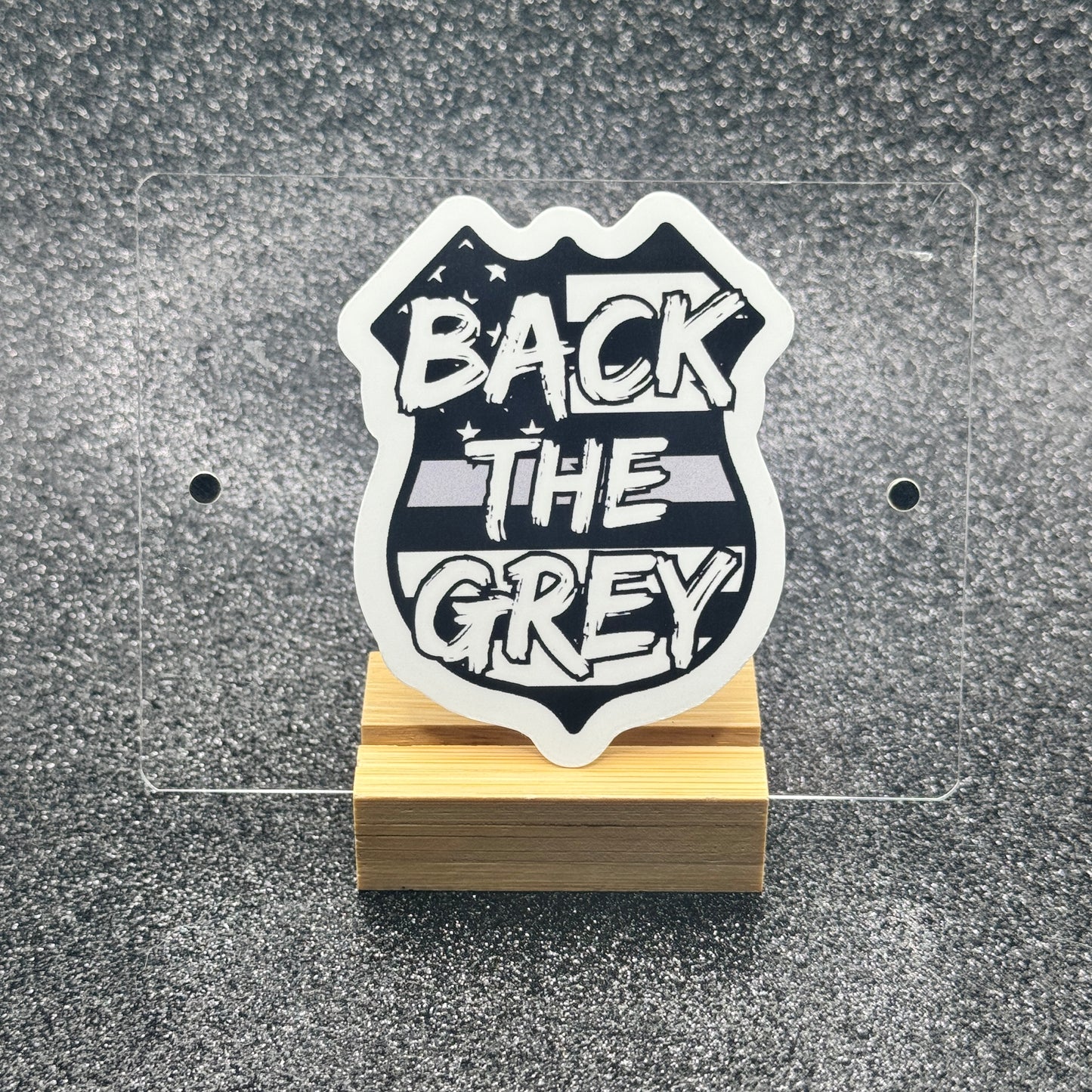 Back the Grey Corrections Sticker