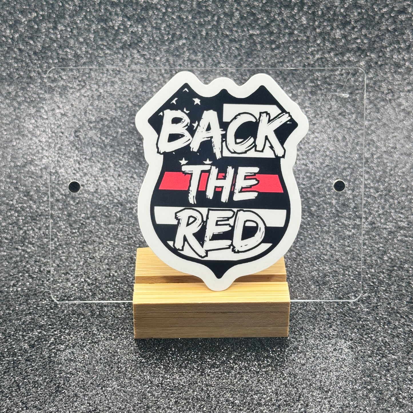 Back the Red Firefighter Sticker