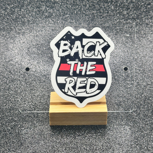 Back the Red Firefighter Sticker