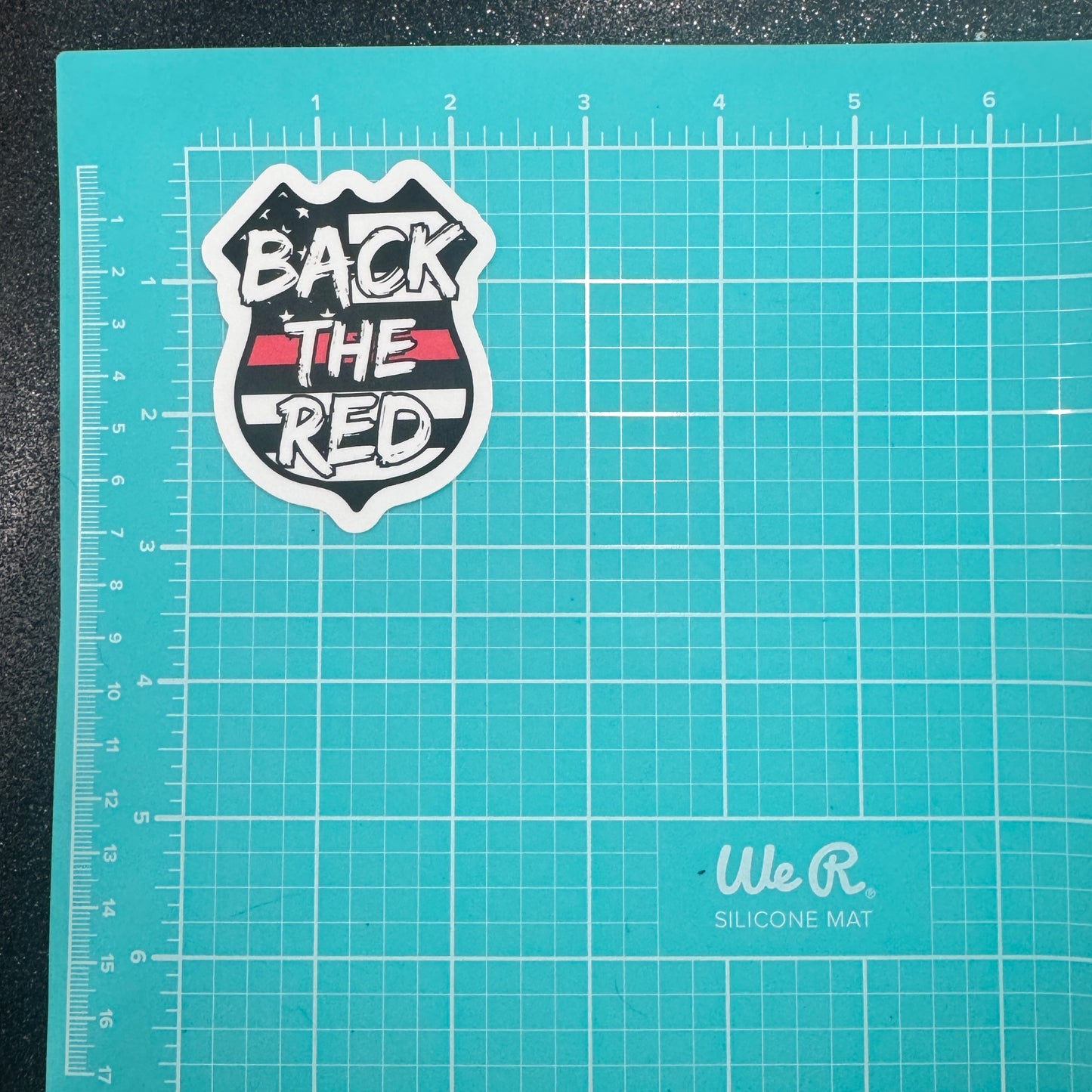 Back the Red Firefighter Sticker