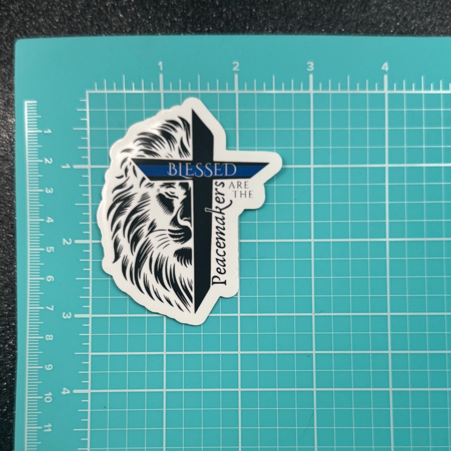 Blessed Are The Peacemakers Police Sticker