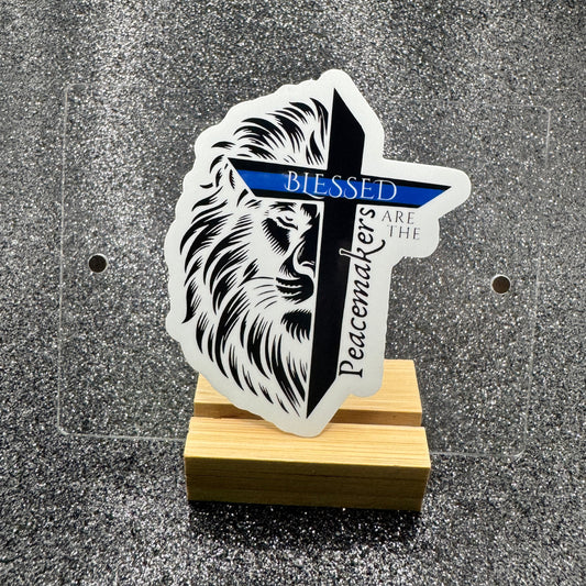 Blessed Are The Peacemakers Police Sticker