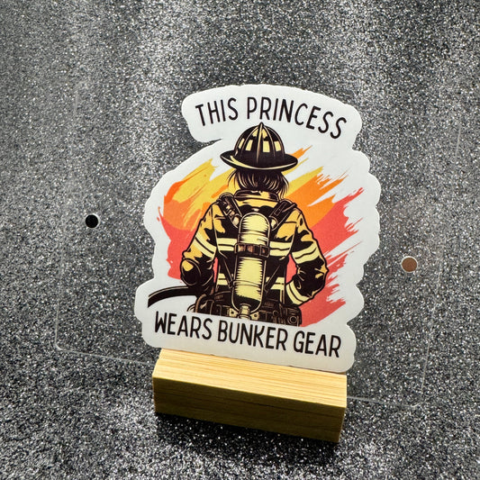 Bunker Gear Fire Sticker
