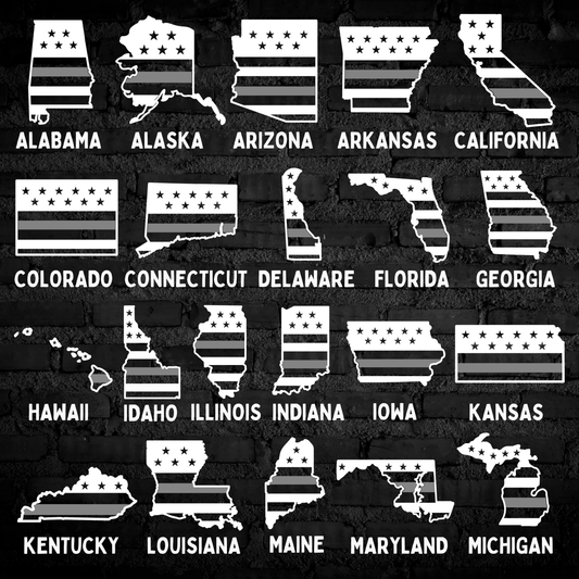 Corrections State Flag Decal