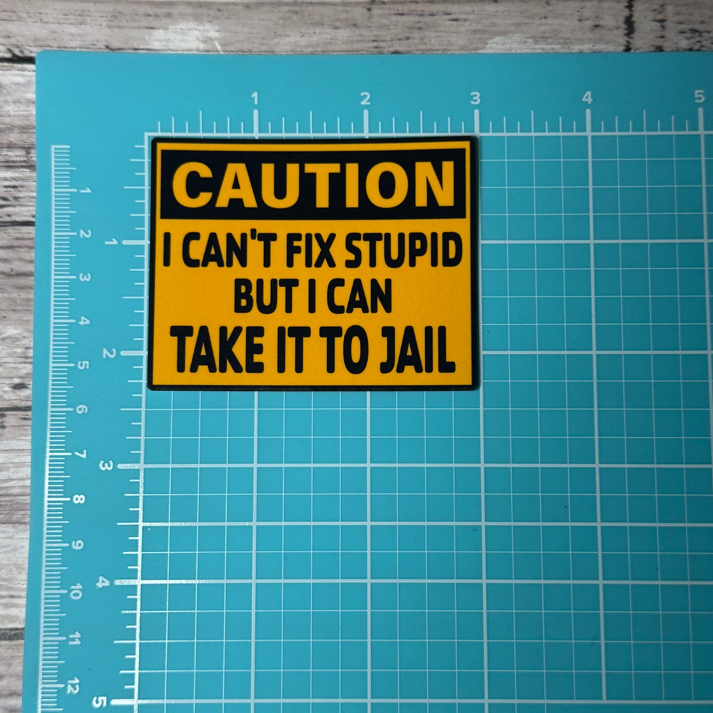 Caution Police Sticker