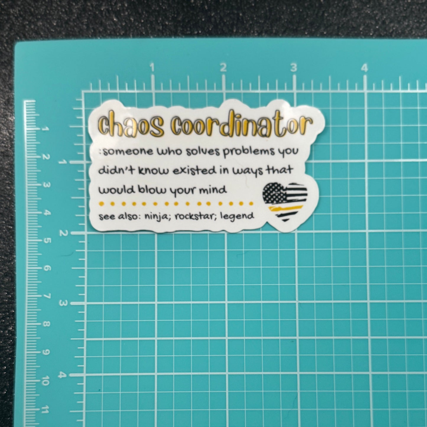 Chaos Coordinator Definition Dispatch Sticker
