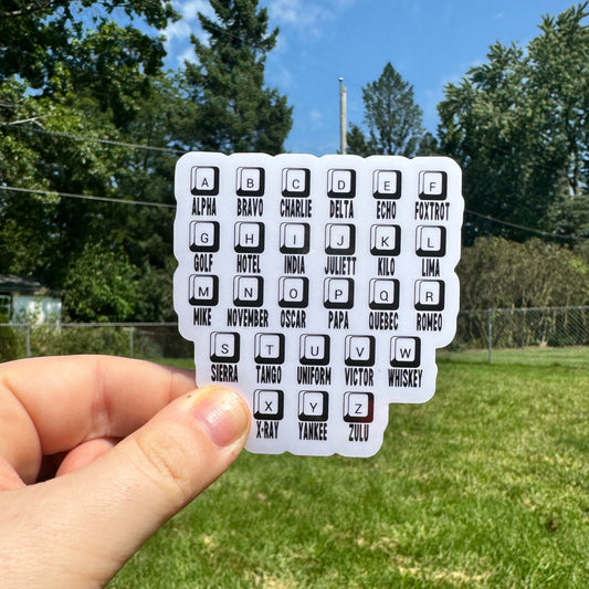 Phonetics Police and Dispatch Sticker