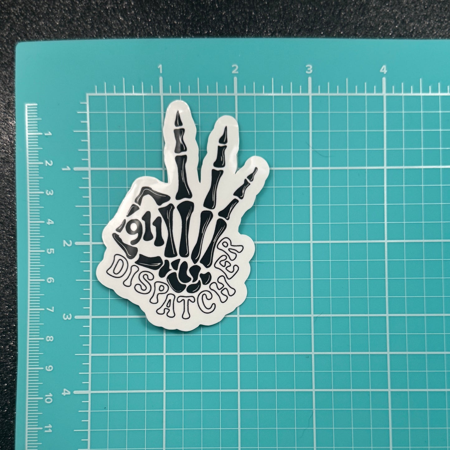 Skeleton Hand Dispatch Sticker