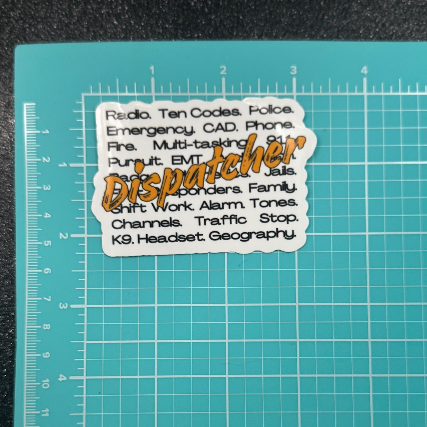 Dispatcher Words Sticker