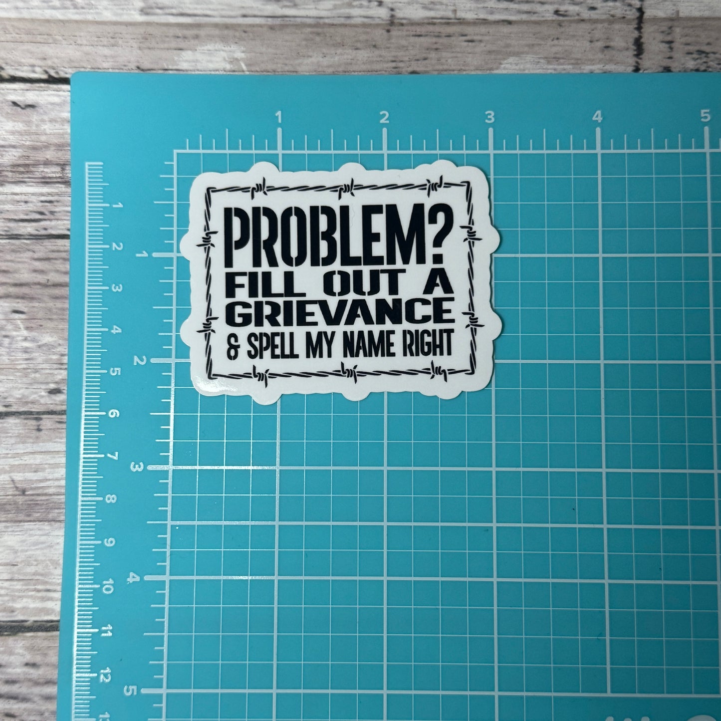 File a Grievance Corrections Sticker
