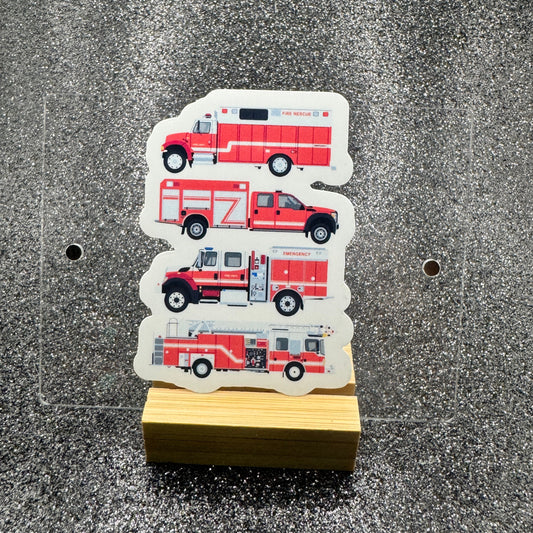 Fire Trucks Sticker