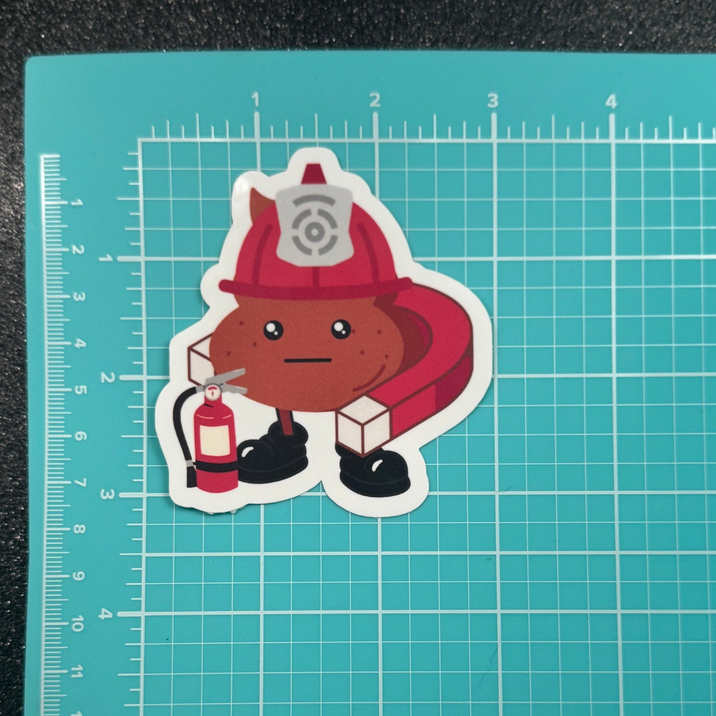 Shit Magnet Fire Sticker