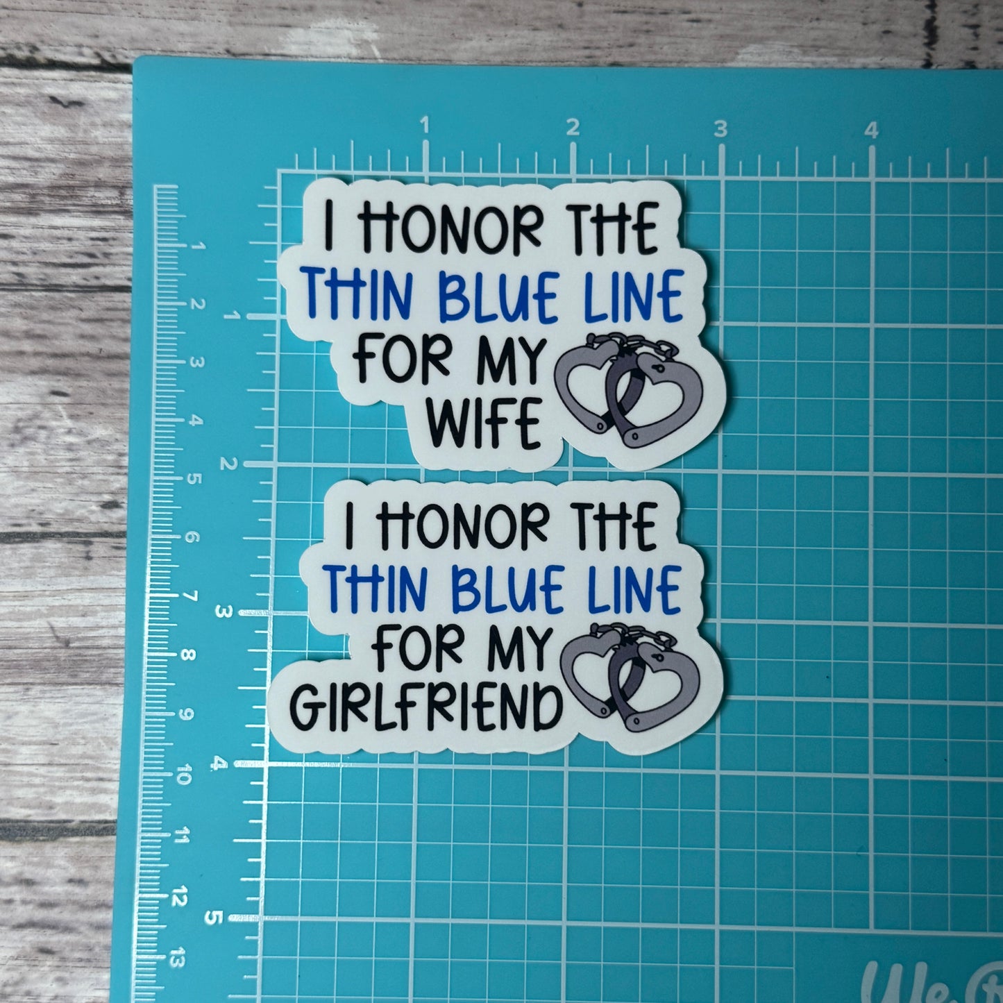 Honor the Thin Blue Line Police Sticker