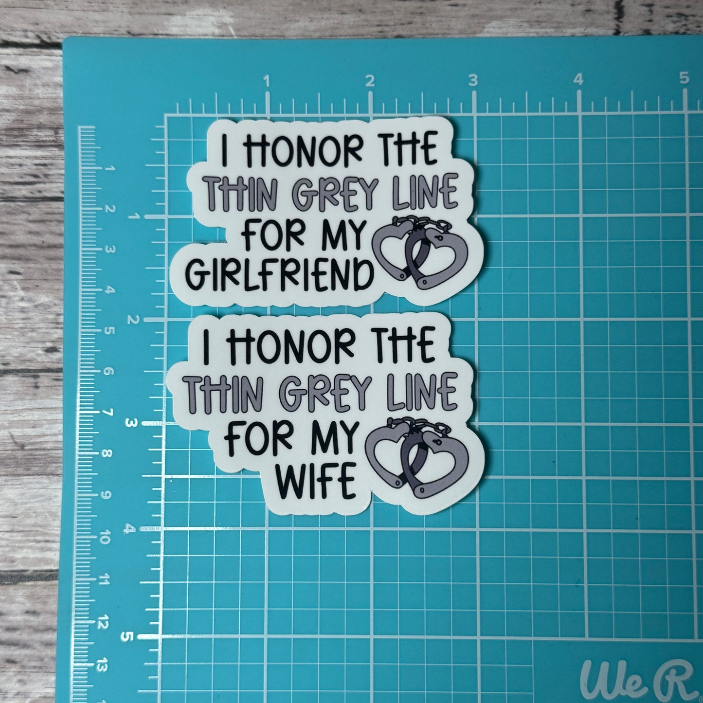 Honor the Thin Grey Line Corrections Sticker