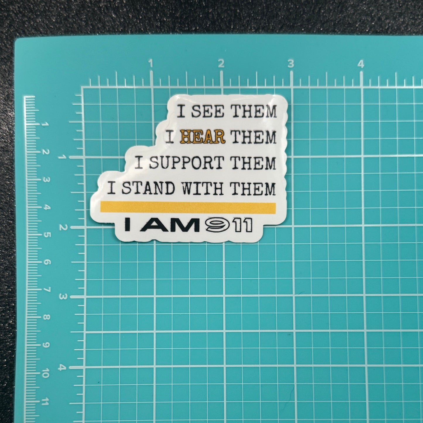 I Am 911 Dispatch Sticker