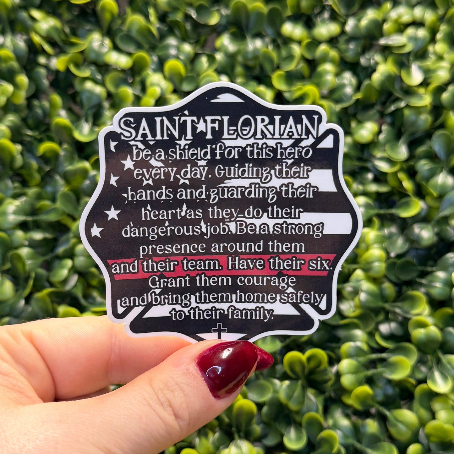 Saint Florian Prayer Fire Sticker