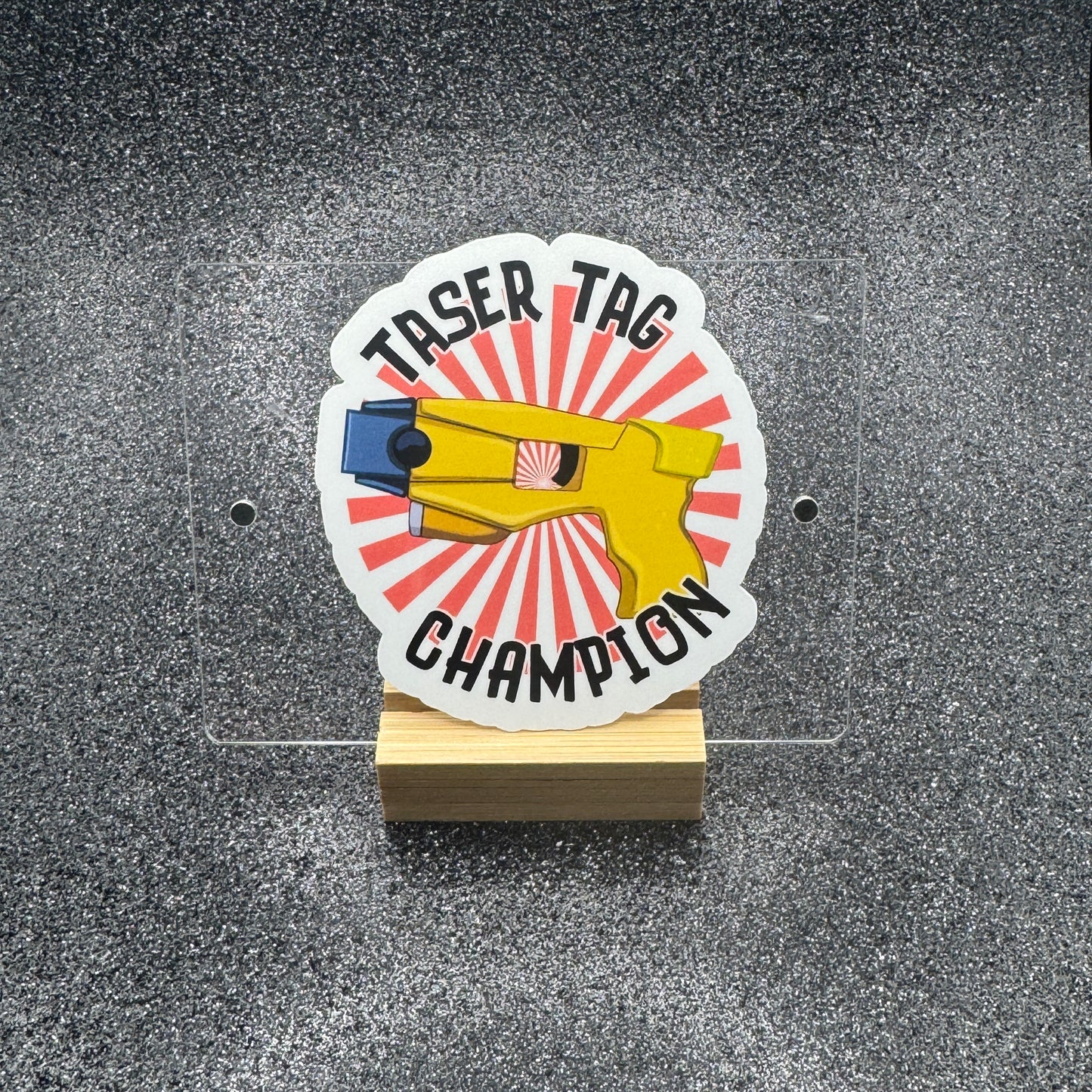 Taser Tag Champion Police Sticker
