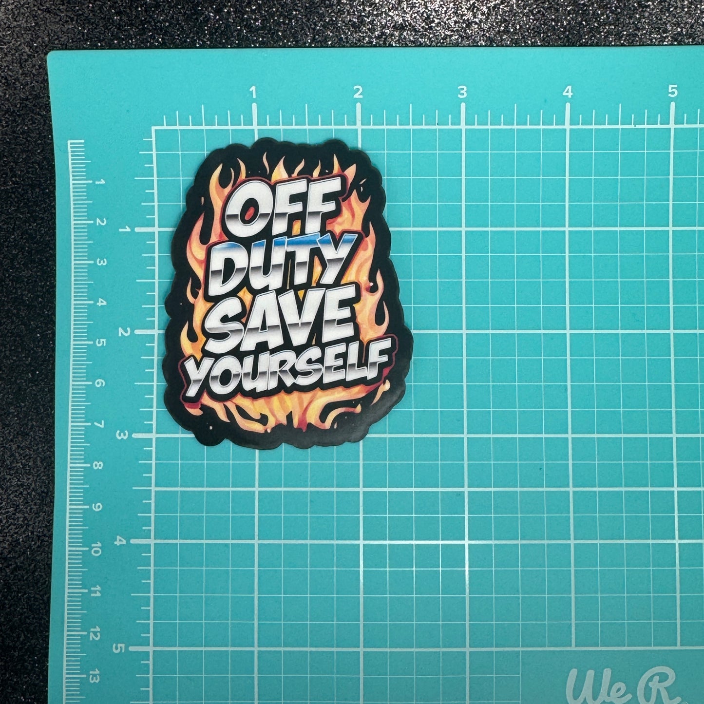 Off Duty Firefighter Sticker