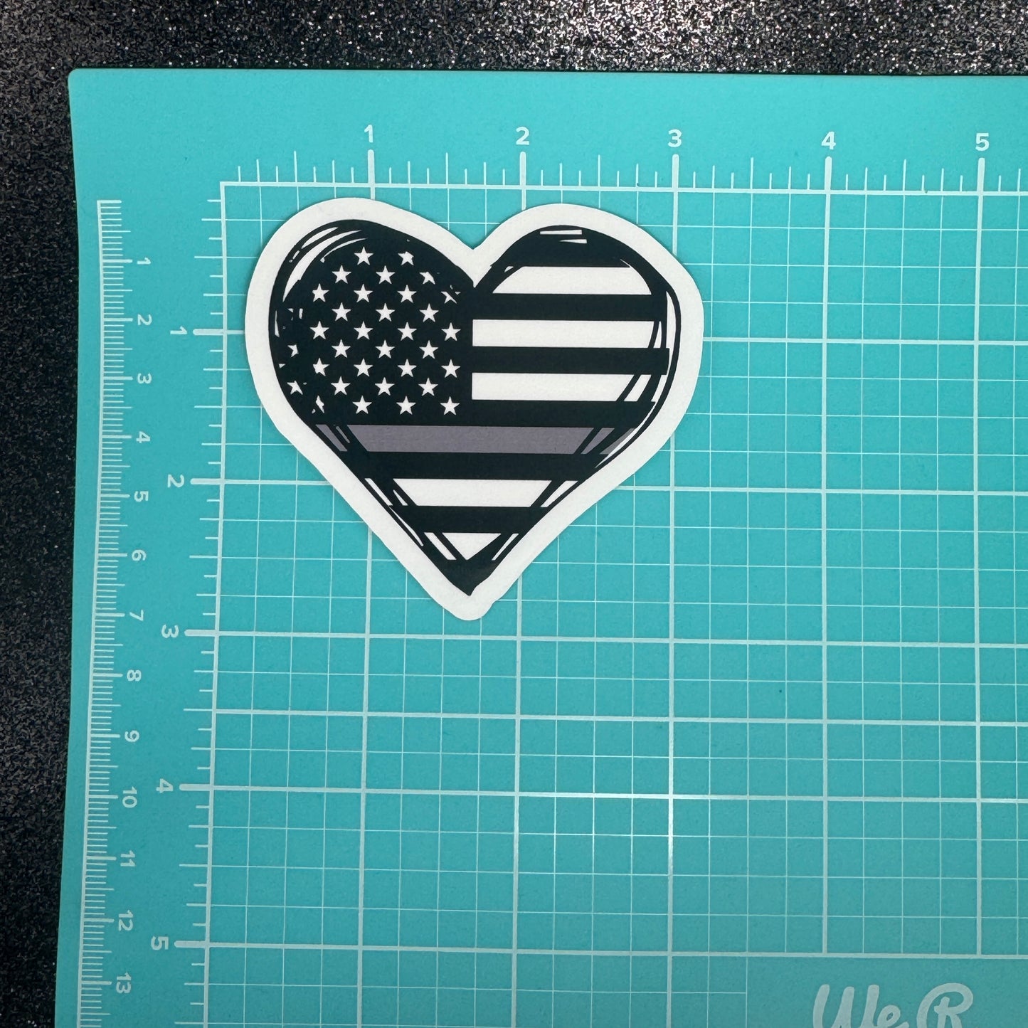 Corrections Heart Flag Sticker