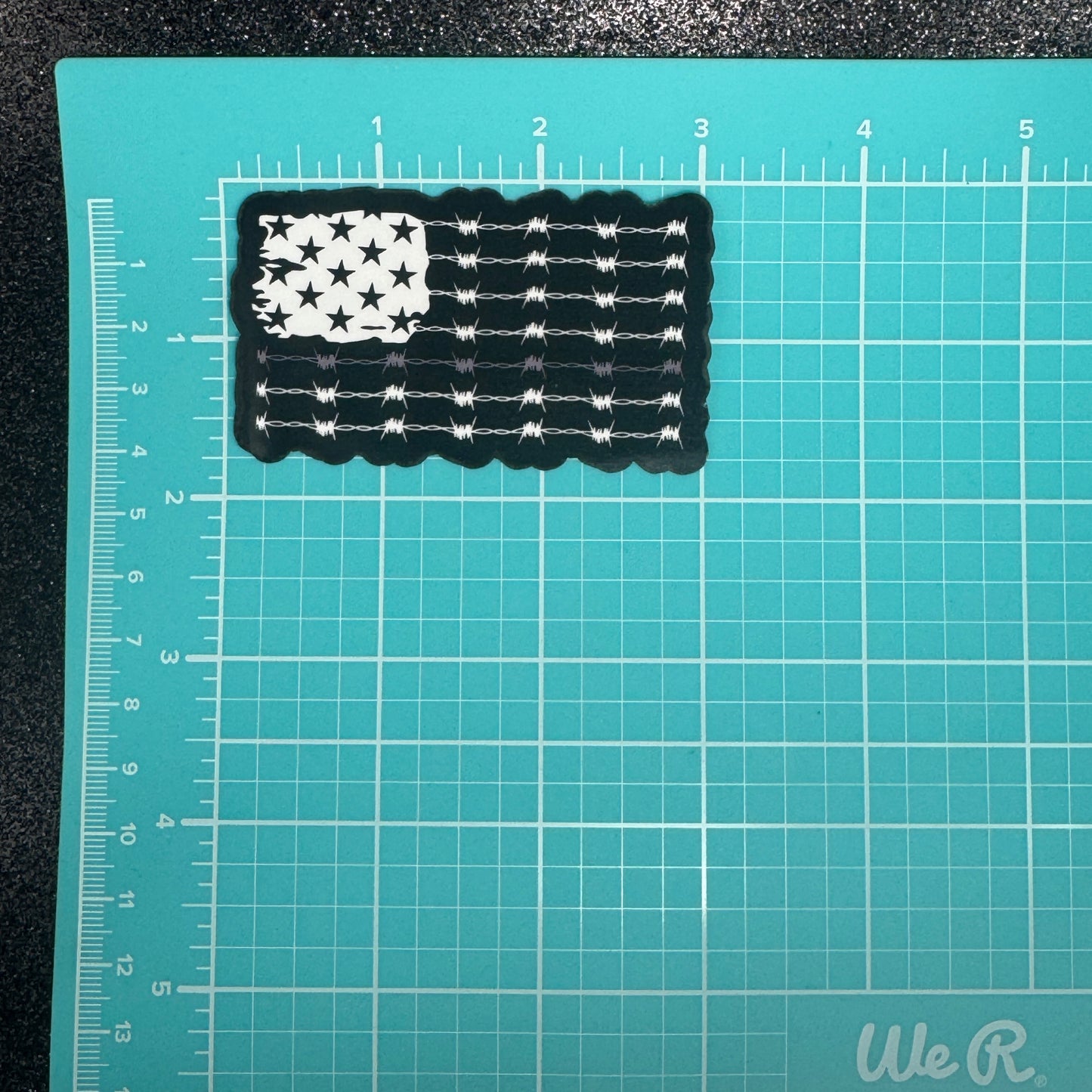 Corrections Barbed Wire Flag Sticker