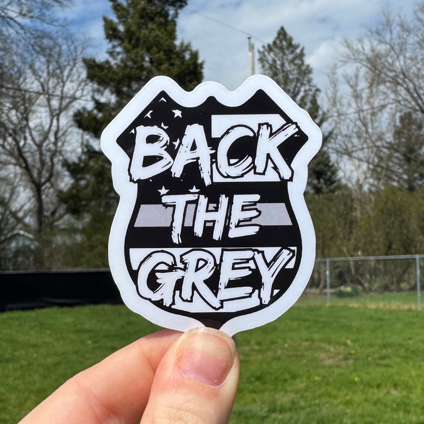 Back the Grey Corrections Sticker