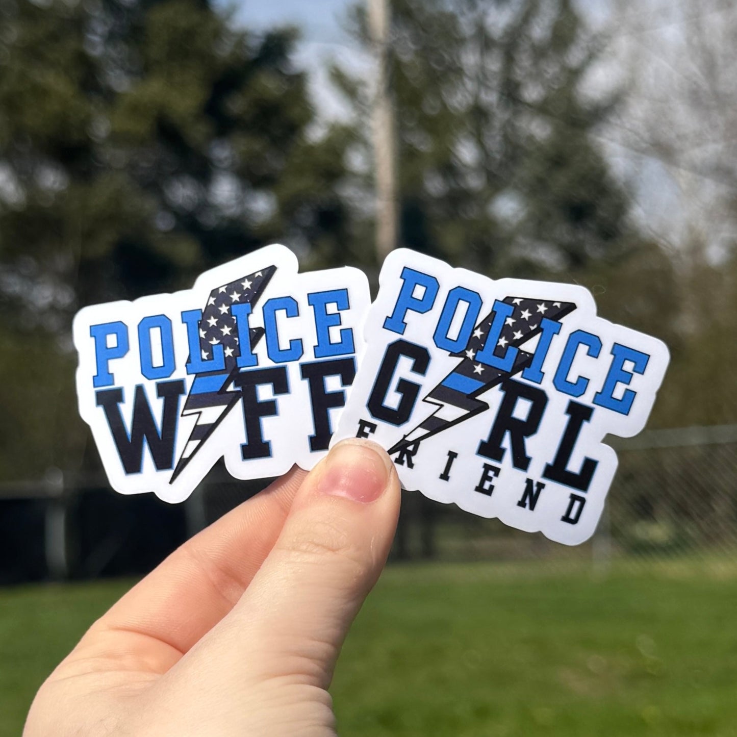 Lightning Police Wife Sticker