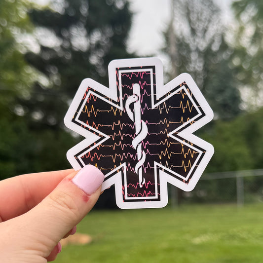 Star of Life Firefighter and EMS Sticker