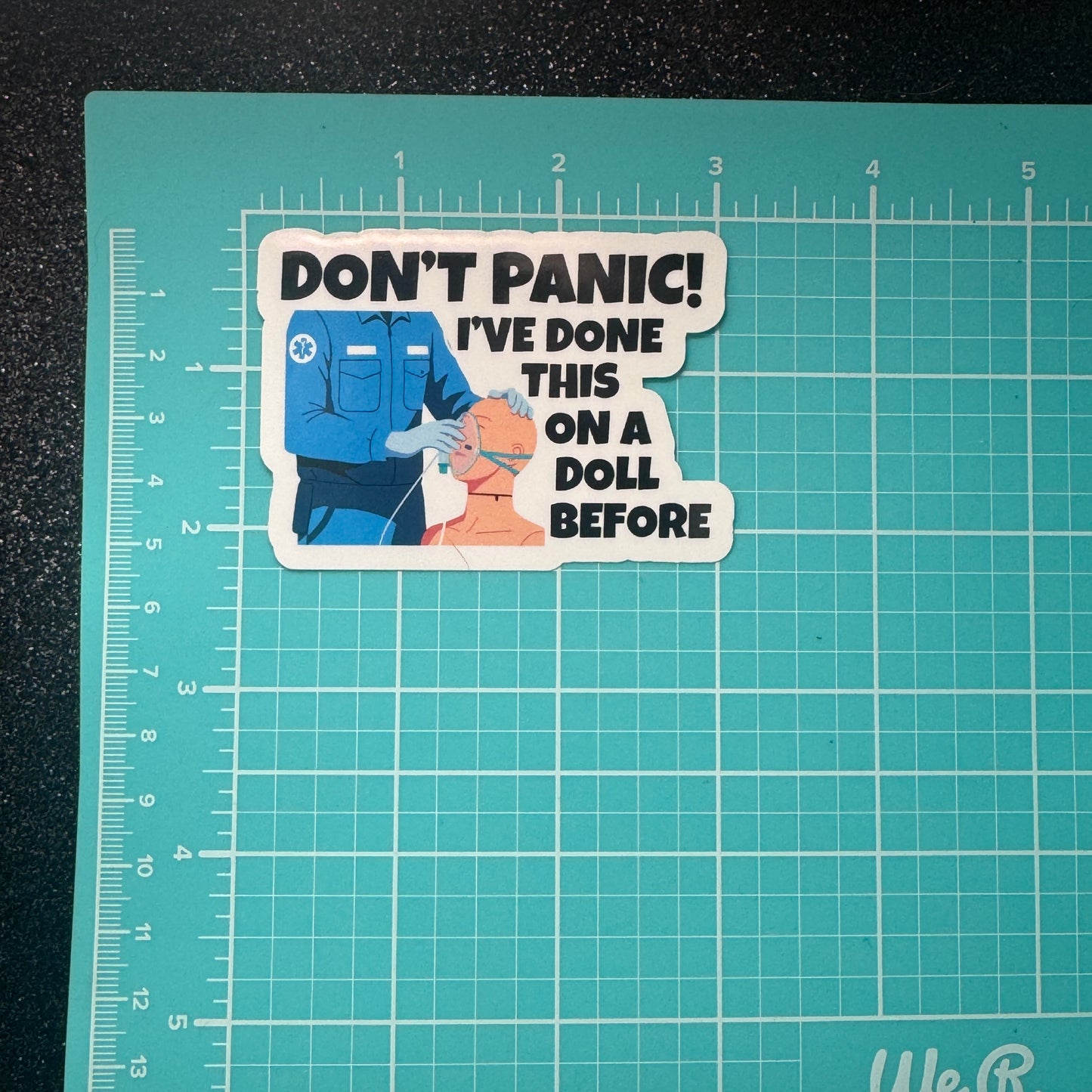 Don't Panic Firefighter and EMS Sticker