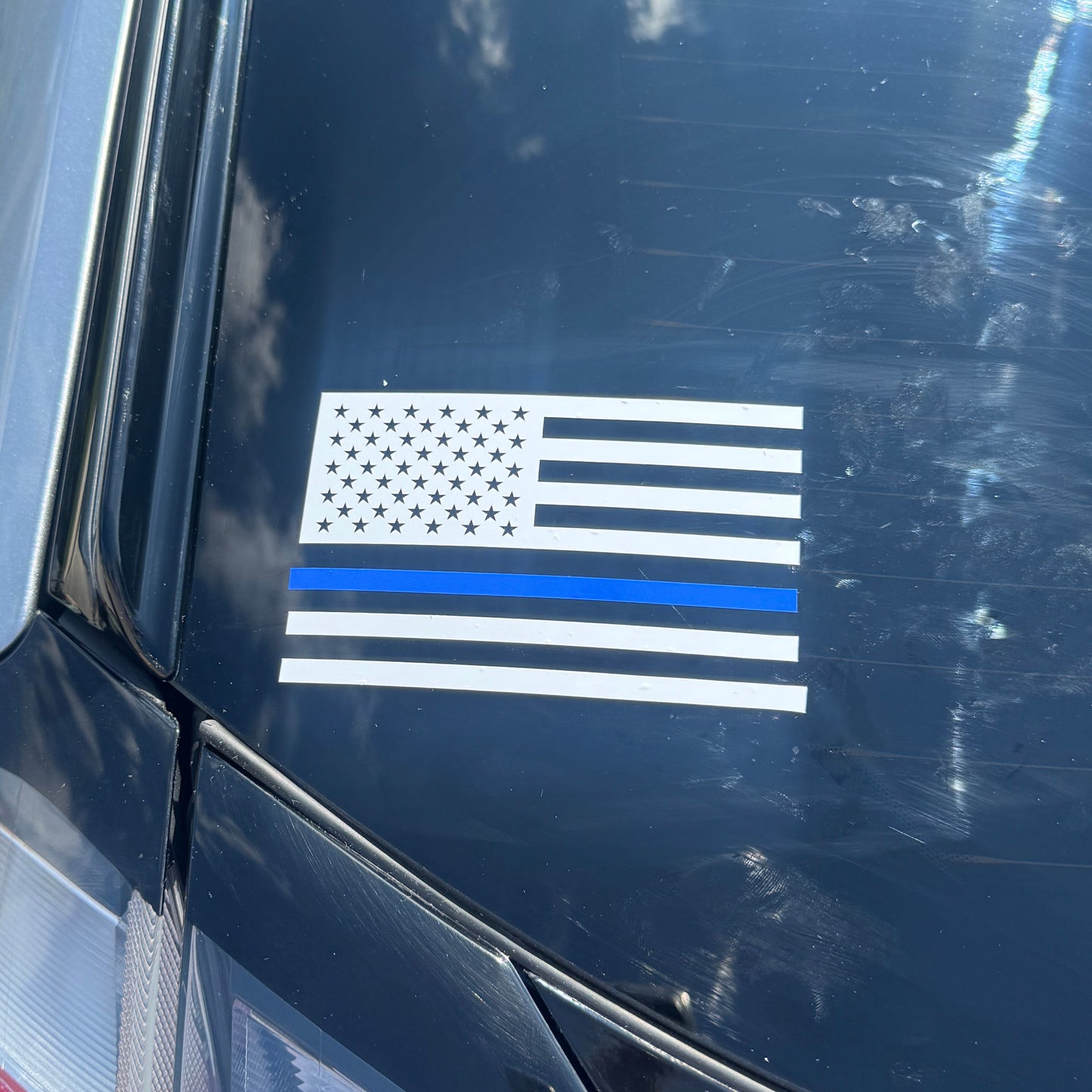 Police Flag Decal