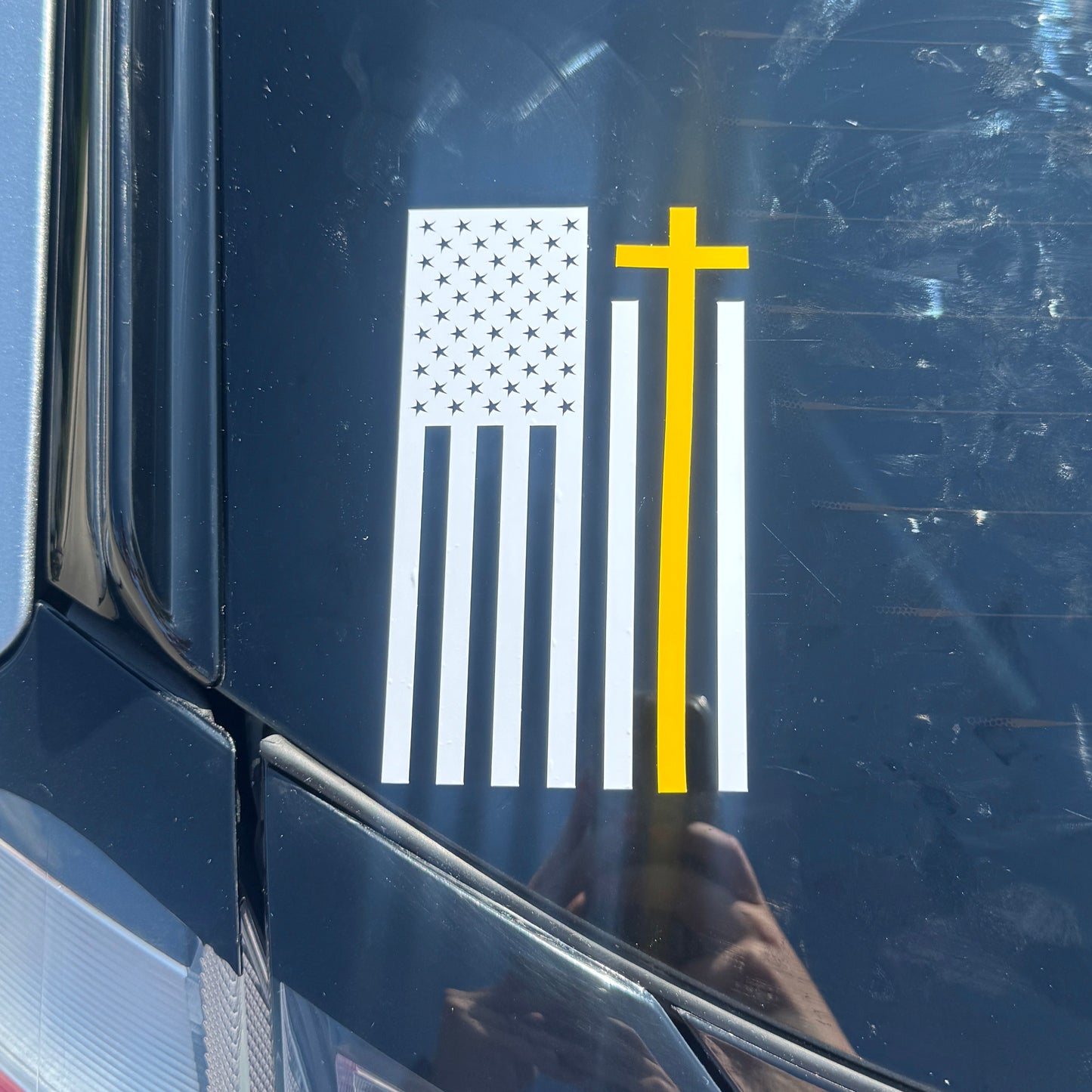 Dispatch Cross Flag Decal