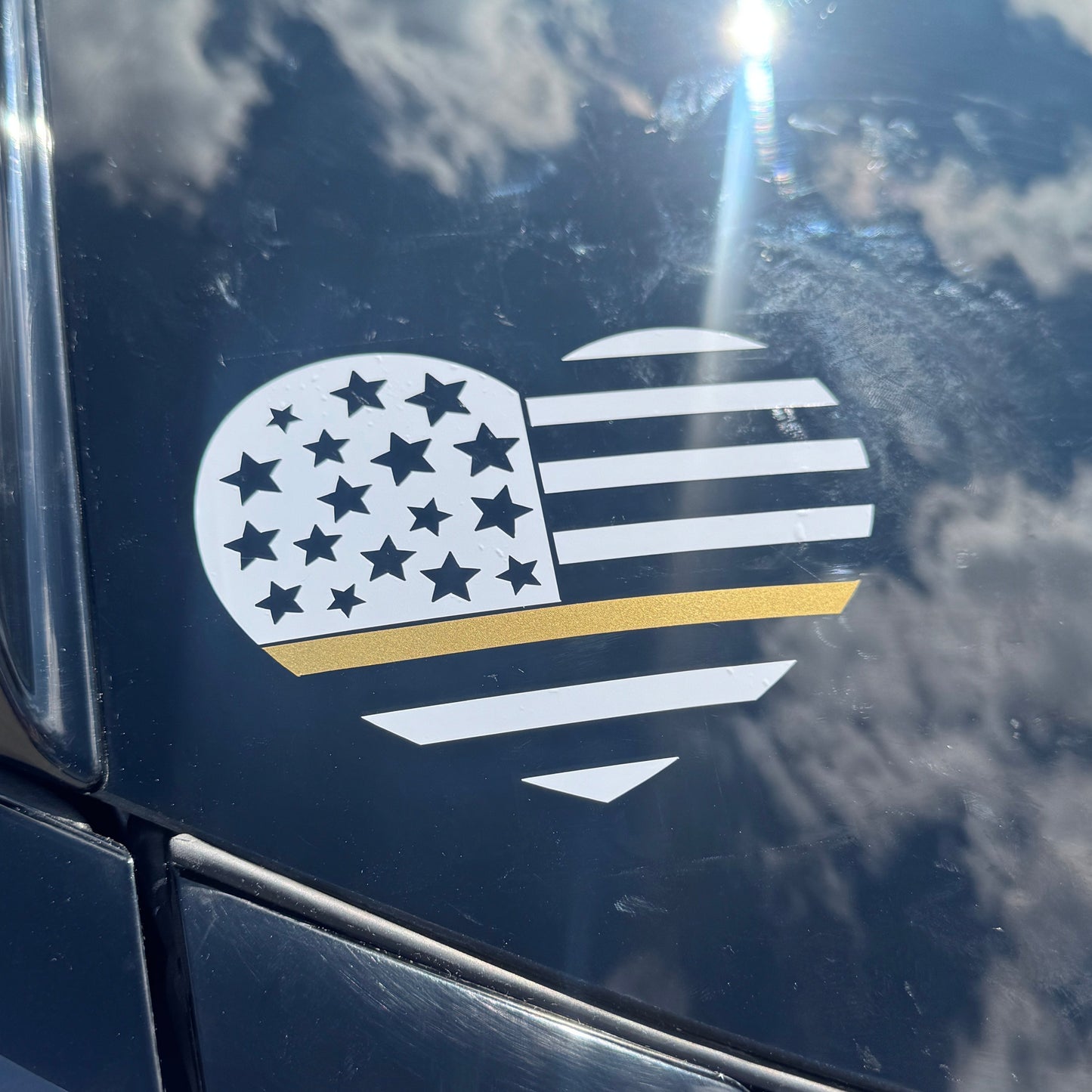 Dispatch Heart Flag Decal