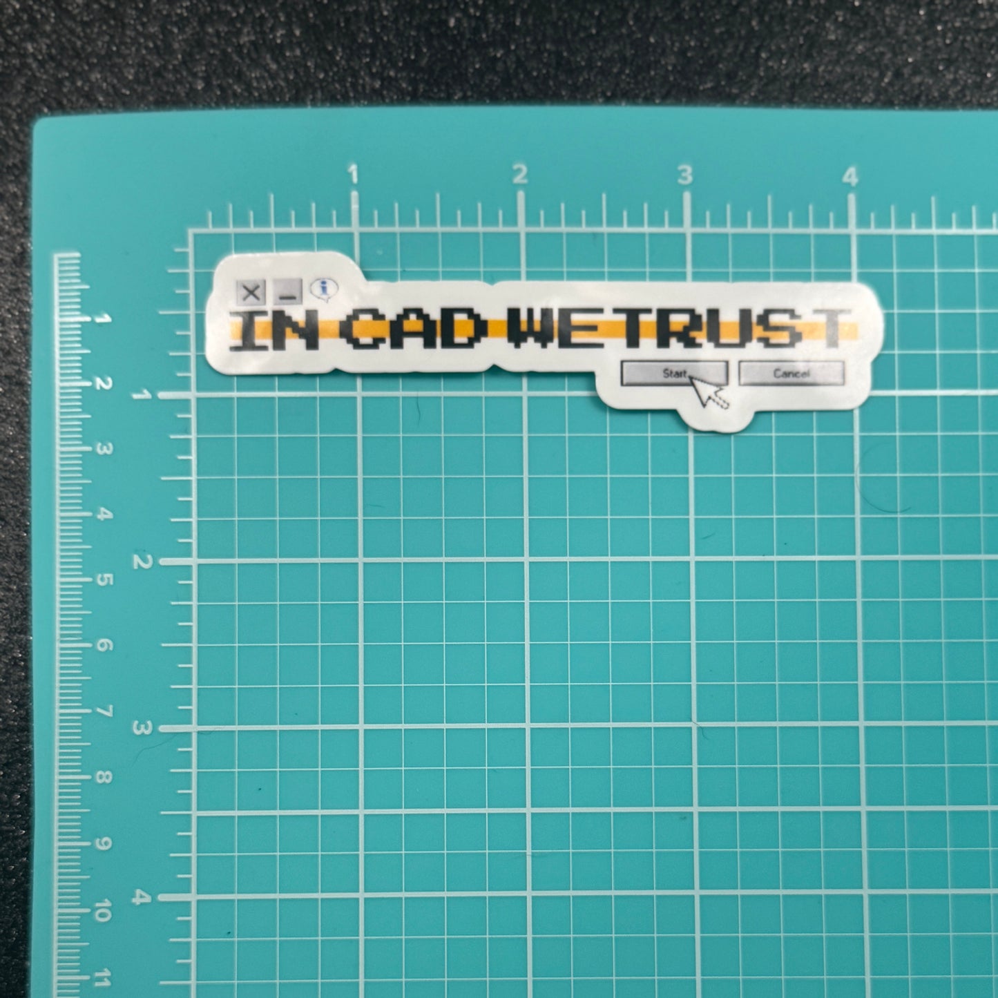 In CAD We Trust Dispatch Sticker