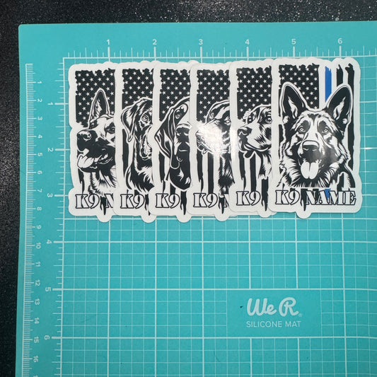 Custom K9 Police Sticker