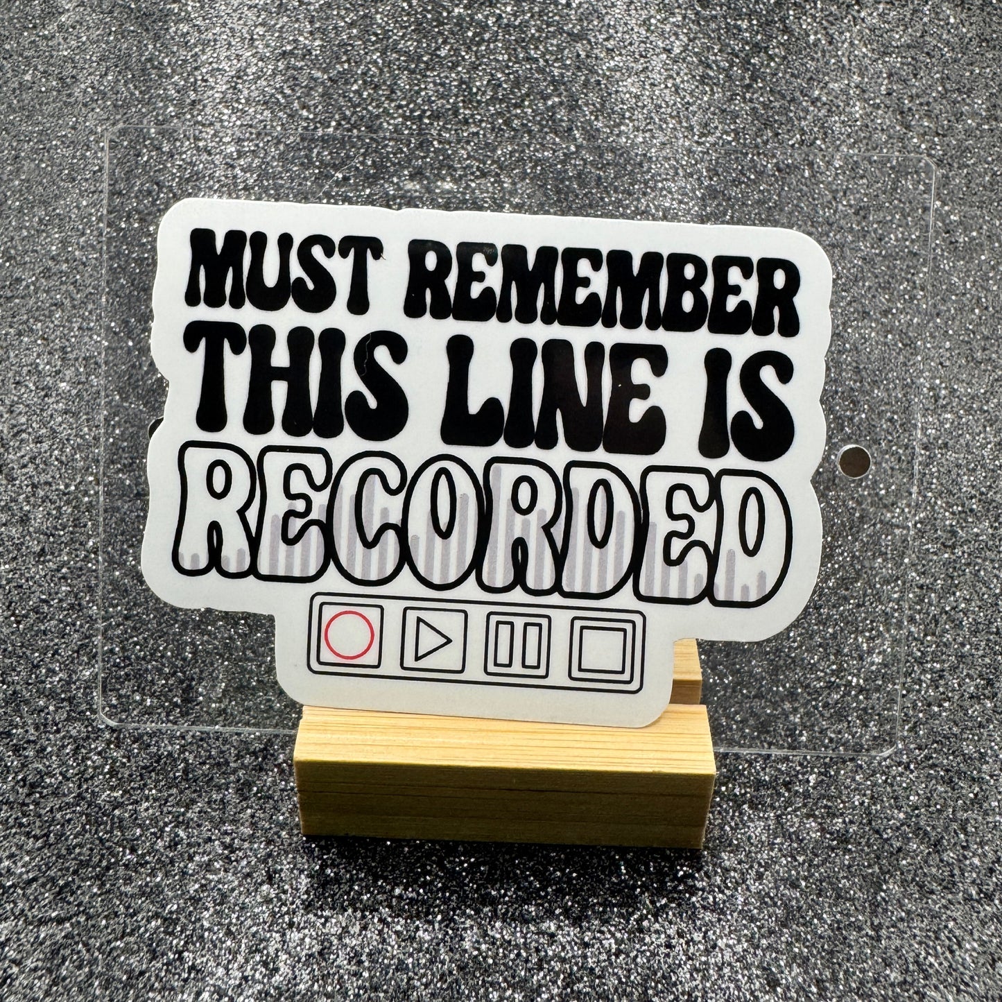 Recorded Line Dispatch Sticker