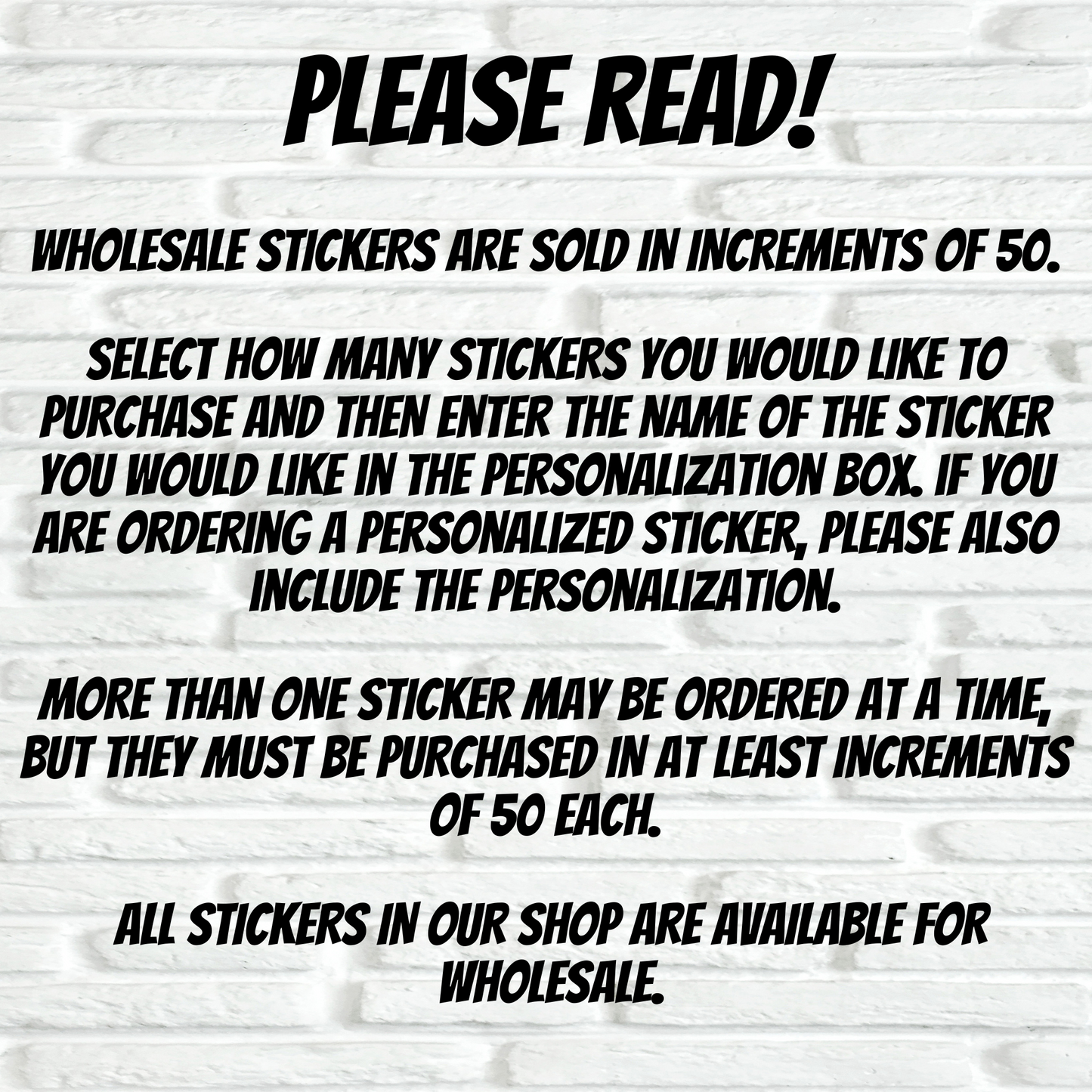 Wholesale Stickers