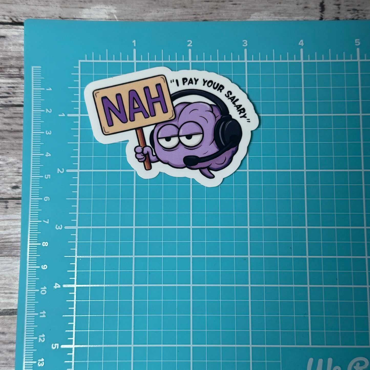 Nah Brain Dispatch Sticker