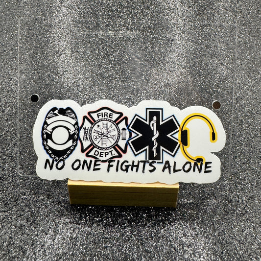 No One Fights Alone Sticker