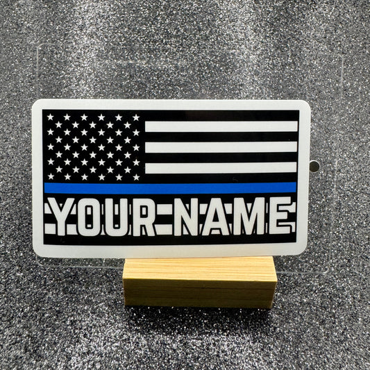 Custom Thin Blue Line Police Flag