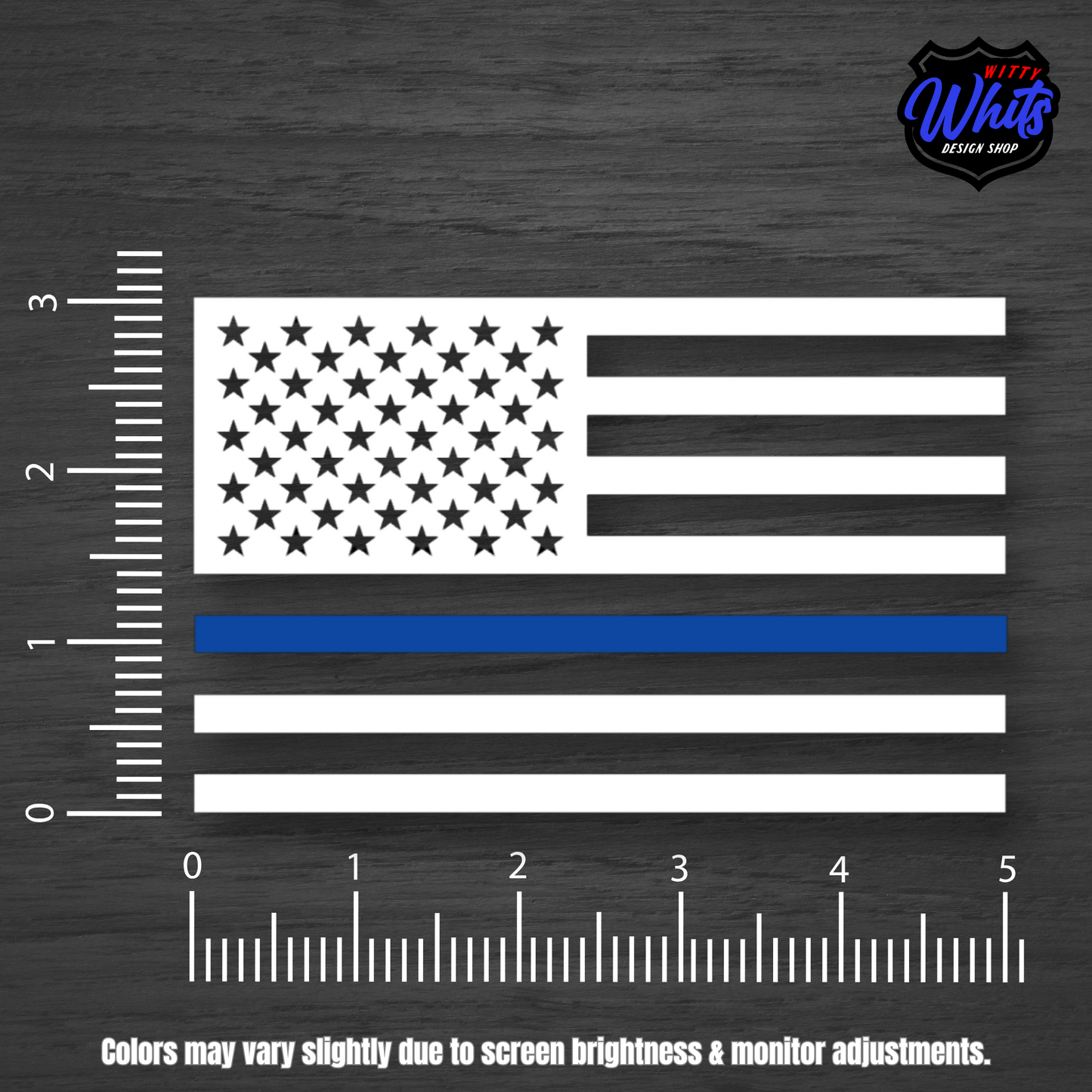 Police Flag Decal